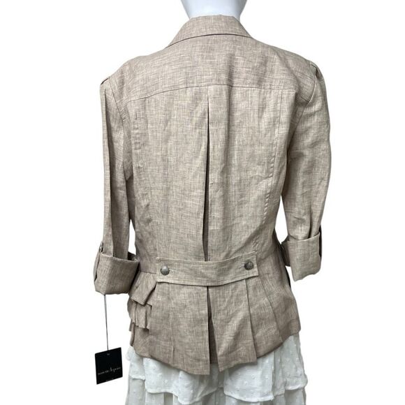 Nanette Lepore Rescue Me Jacket Blazer Khaki Size 8 - Picture 3 of 3